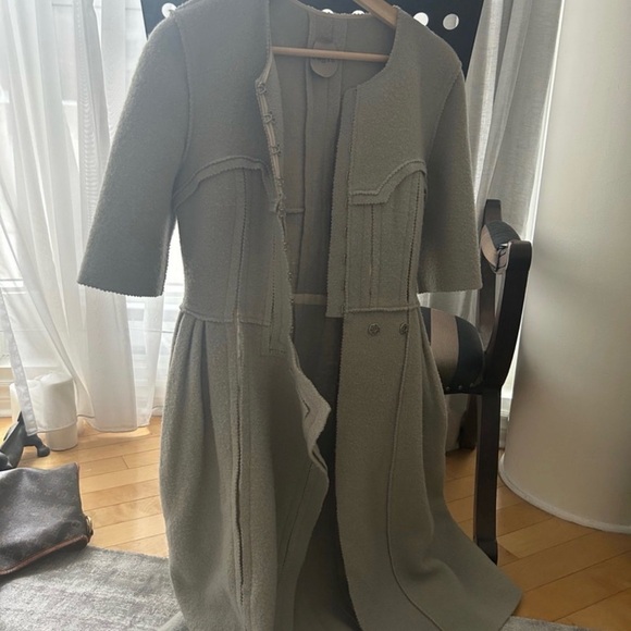 Ports 1961 Jackets & Blazers - Port 1961 Gray Midi Coat